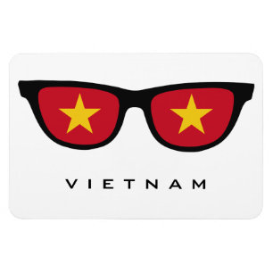 Vietnam Shades custom text & colour magnet