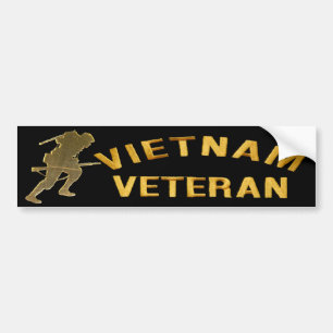 VIETNAM SOLDIER IN GOLD Bumper Sticker