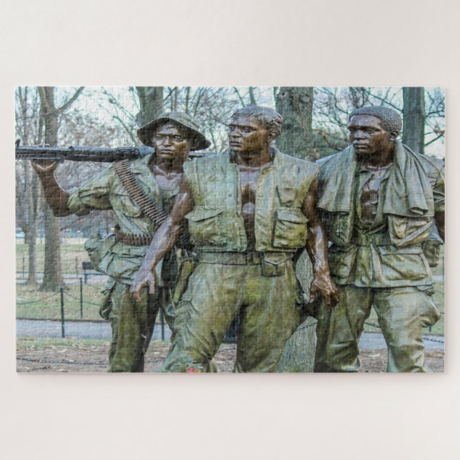 Vietnam Soldiers Memorial Washington Jigsaw Puzzle (Horizontal)