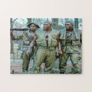 Vietnam Soldiers Memorial Washington Jigsaw Puzzle