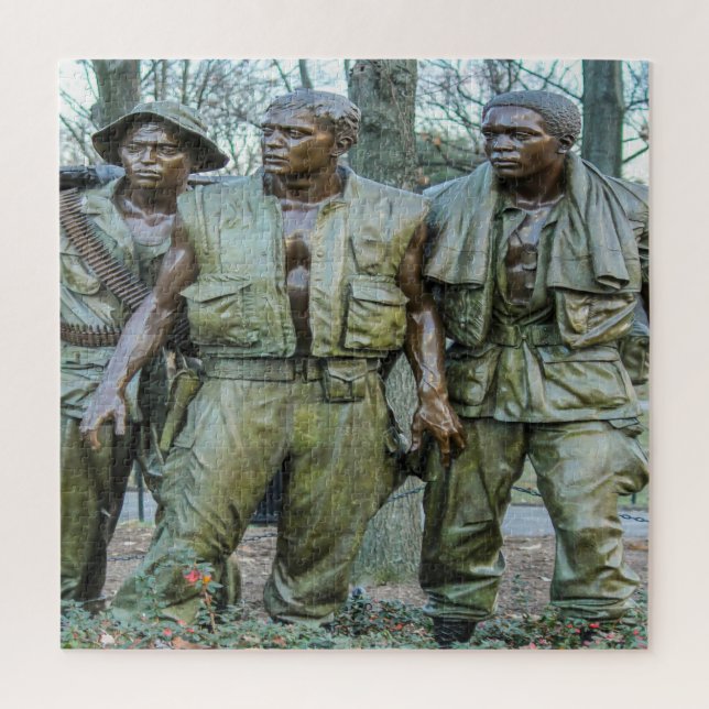 Vietnam Soldiers Memorial Washington Jigsaw Puzzle (Vertical)
