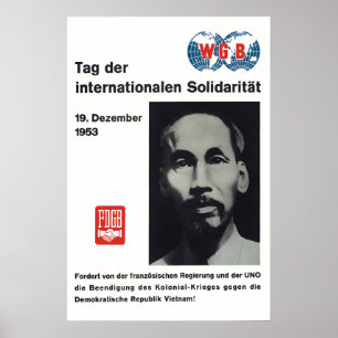 Vietnam Solidarity Propaganda Poster Eastern