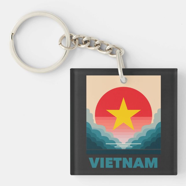 Vietnam Southeast Asia Key Ring (Front)
