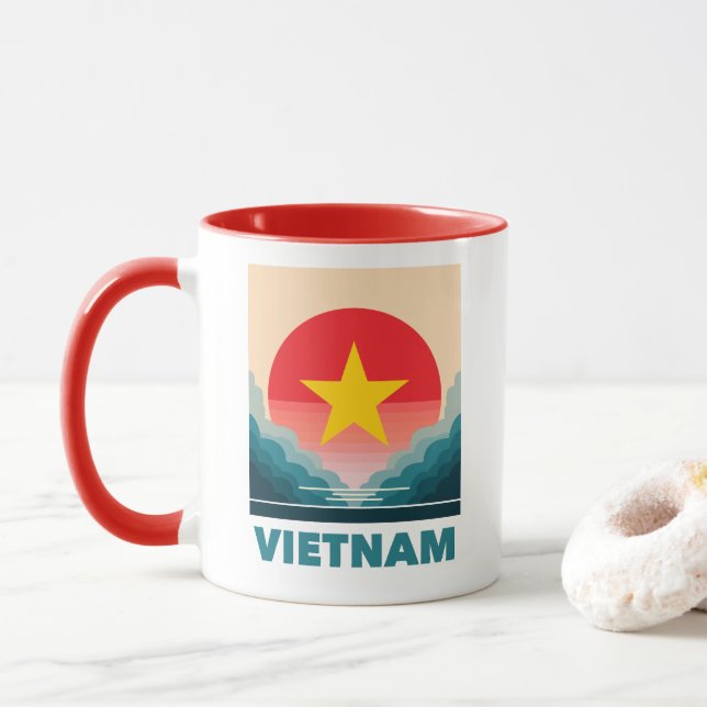 Vietnam Southeast Asia Mug (With Donut)