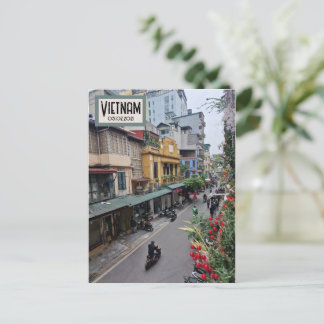 Vietnam Street Life, Customisable Date Postcard