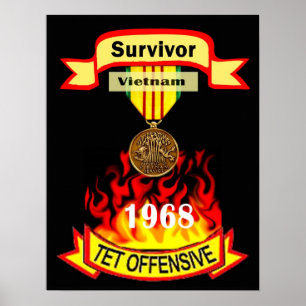 Vietnam Tet Offensive Survivor Poster