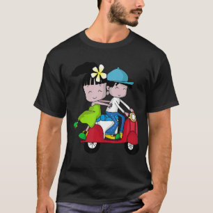 Vietnam Thailand Scooter Moped Pair T-Shirt