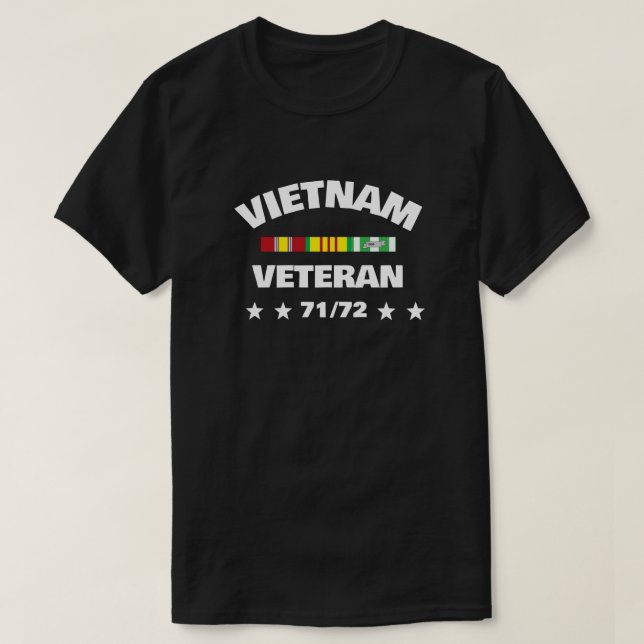 VIETNAM TOUR OF DUTY 71-72 T-Shirt (Design Front)