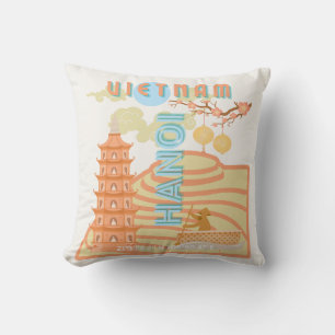 Vietnam Travel Art Cushion