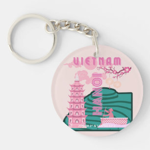 Vietnam Travel Art Key Ring