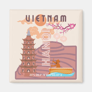 Vietnam Travel Art Magnet