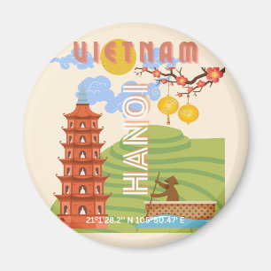 Vietnam Travel Art Magnet