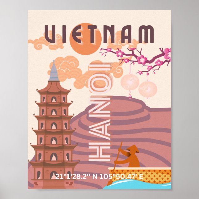 Vietnam Travel Art Poster (Front)