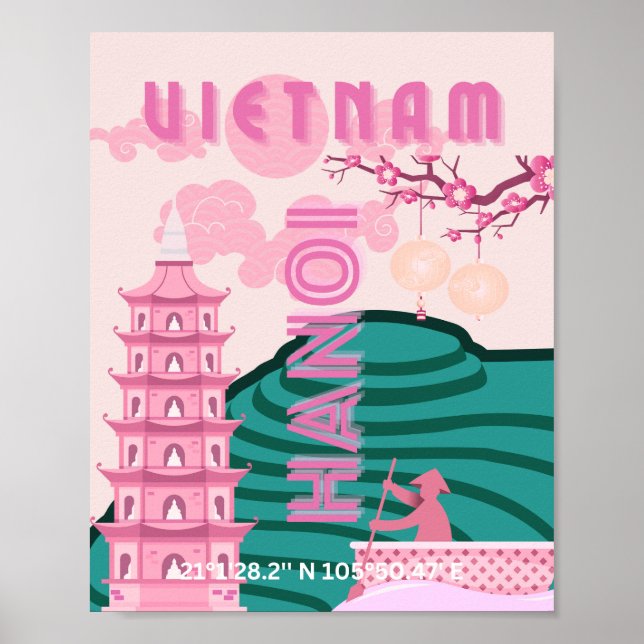 Vietnam Travel Art Poster (Front)