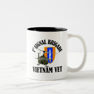 Vietnam Vet - 1st Sig Bde Two-Tone Coffee Mug