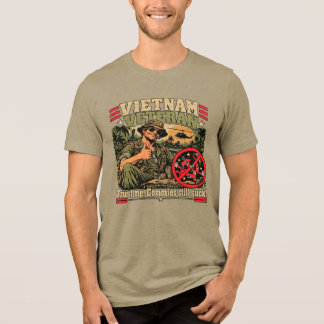 Vietnam Vet -Commies Still Suck Tri-Blend Shirt