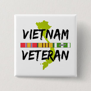 vietnam veteran 15 cm square badge