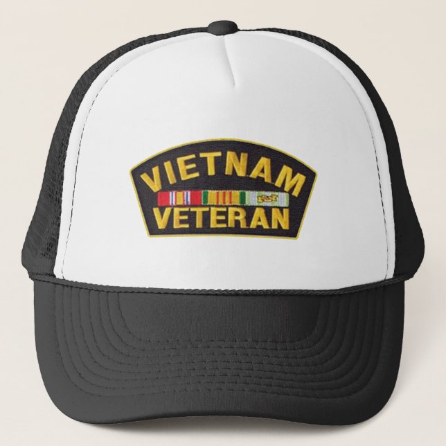 VIETNAM VETERAN AMERICAN HEROES GEAR TRUCKER HAT (Front)