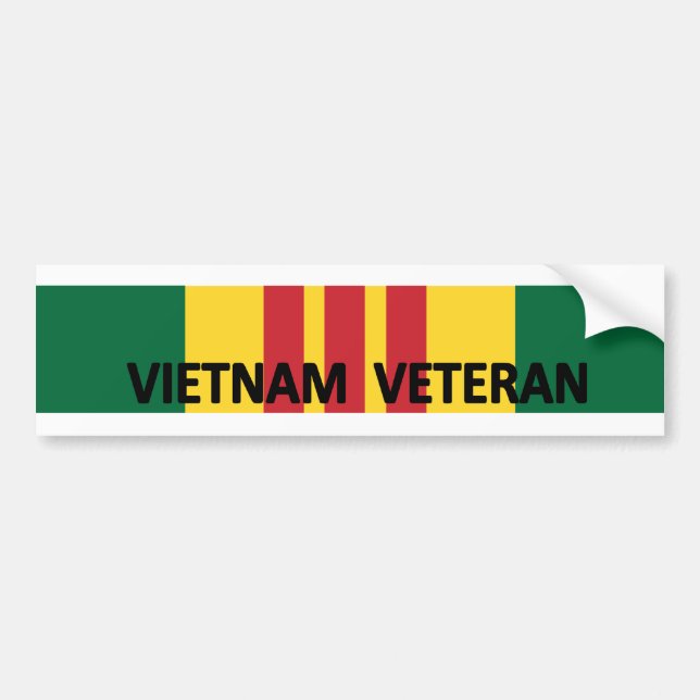 Vietnam Veteran Bumper Sticker (Front)
