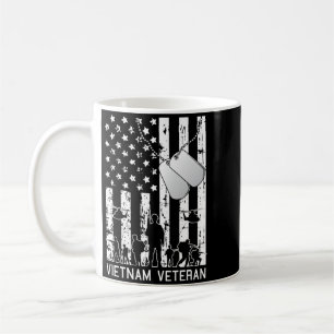 Vietnam Veteran Cool Aamerican Flag Military Army Coffee Mug