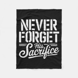 Vietnam Veteran Daughter Forget Sacrifice Honoured Fleece Blanket
