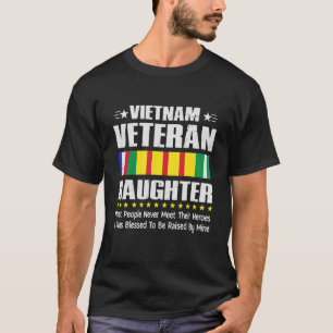 Vietnam Veteran Daughter U S Flag Patriotic T-Shirt