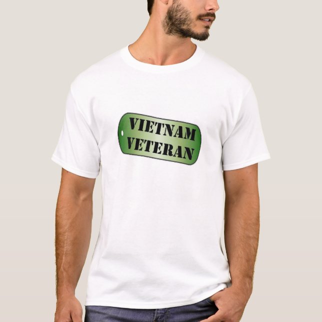 Vietnam Veteran Dogtag T-Shirt (Front)