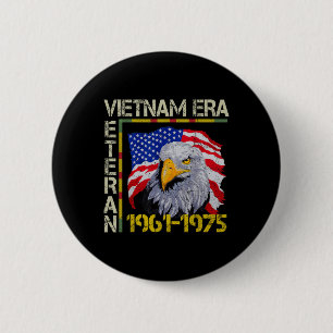 Vietnam Veteran Era 1961 1975 Memorial Flag 6 Cm Round Badge