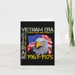 Vietnam Veteran Era 1961 1975 Memorial Flag Card