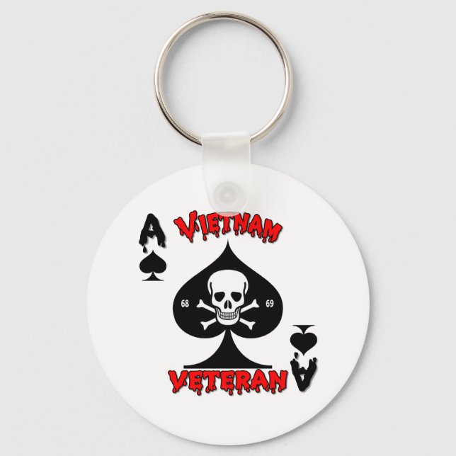 Vietnam Veteran gifts 68-69 Key Ring (Front)