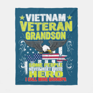 vietnam veteran grandson fleece blanket
