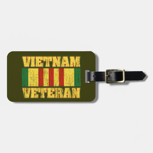 Vietnam Veteran Luggage Tag (Front Horizontal)