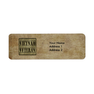 Vietnam Veteran Military Return Address Label