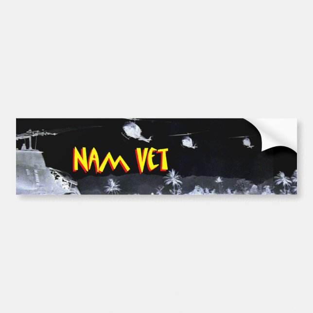 Vietnam Veteran - Nam Vet 1 Bumper Sticker (Front)