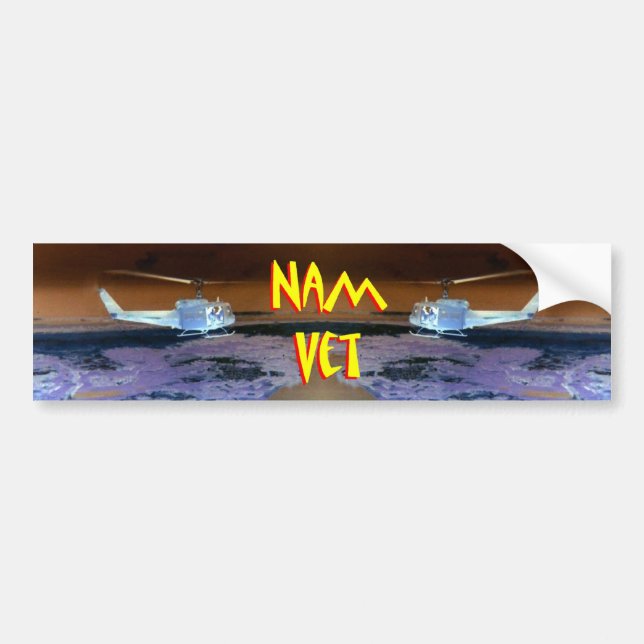 Vietnam Veteran - Nam Vet 3 Bumper Sticker (Front)