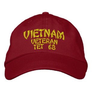 VIETNAM VETERAN TET 68 EMBROIDERED HAT