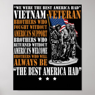 Vietnam Veteran The Best America Had Proud T Shirt Poster