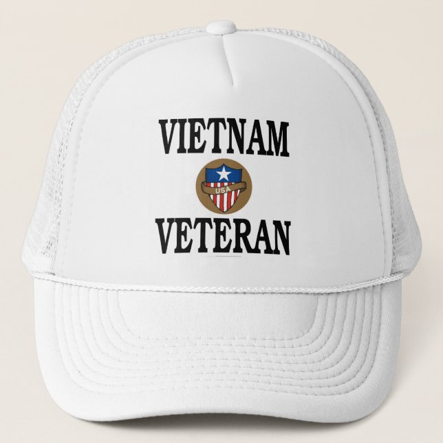 Vietnam veteran trucker hat (Front)