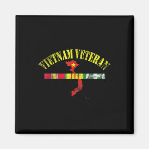 Vietnam Veteran Usa Flag Memorial Patriotic Magnet