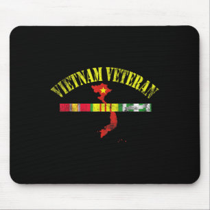 Vietnam Veteran Usa Flag Memorial Patriotic Mouse Pad