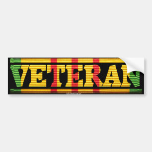 Vietnam Veteran VSM Ribbon Bumper Sticker