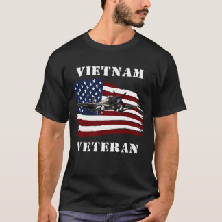 Vietnam Veterans A-1 Skyraider American Us Flag T-Shirt