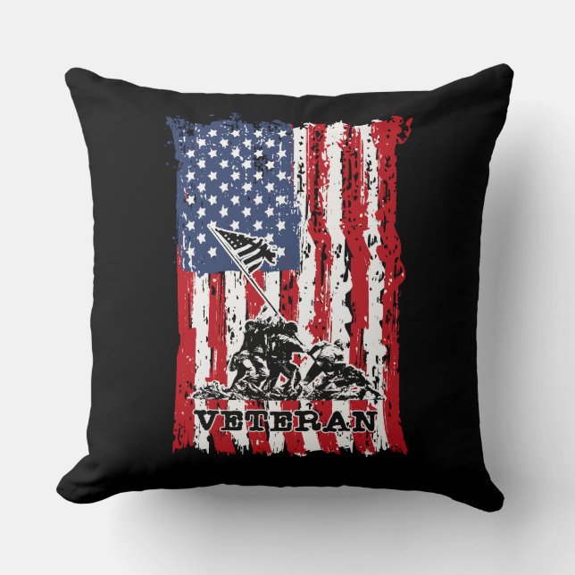 VIETNAM VETERANS: Honoring Your Sacrifice and Serv Cushion (Front)