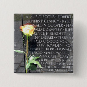 vietnam veterans memorial 15 cm square badge