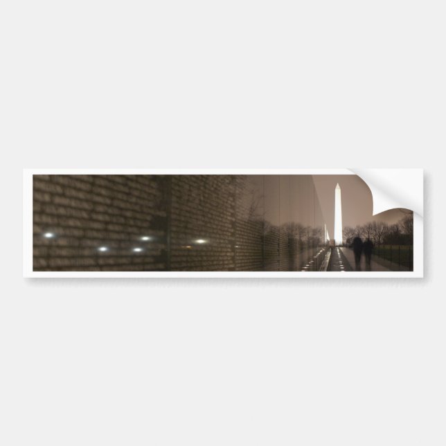 vietnam veterans memorial bumper sticker (Front)