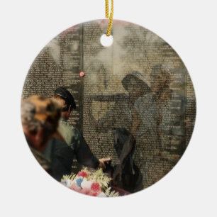 Vietnam Veterans' Memorial Ceramic Ornament