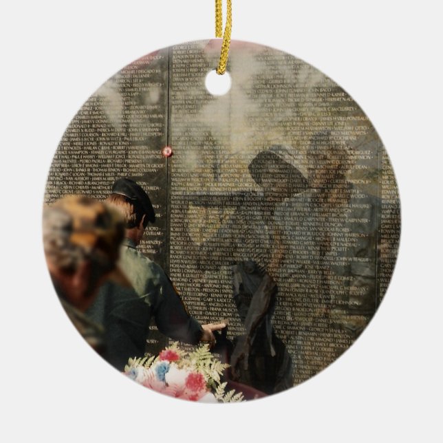 Vietnam Veterans' Memorial Ceramic Ornament (Front)