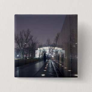vietnam veterans memorial lincoln memorial 15 cm square badge