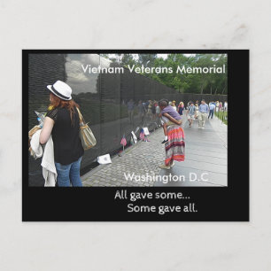 Vietnam Veterans Memorial - postcard