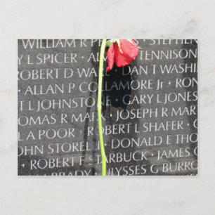 vietnam veterans memorial postcard